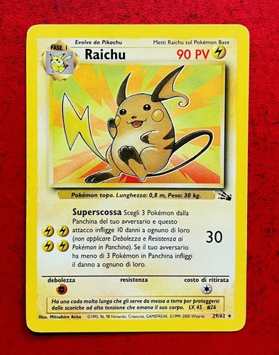 Lotto carte pokemon raichu - lotto,