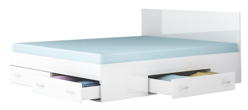 Letto matrimoniale contenitore - letto,
