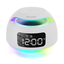 Sveglia Portatile A LED con Radio RGB e Luce Colorata, Ricevitore Radio, Al7774