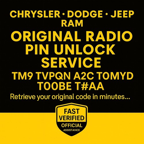 Chrysler radio code - radio,