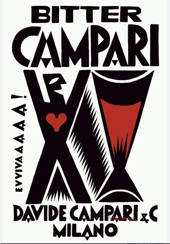 Poster campari depero - poster, a4