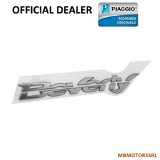 TARGHETTA SCRITTA ADESIVA LATERALE PIAGGIO BEVERLY 300 2015 2016 2017 ORIGINALI