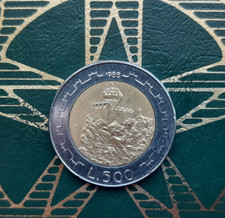 (£)     500 Lire 1988 - MONETE REPUBBLICA DI SAN MARINO PRE EURO (1972-2001) -