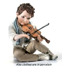 Statuina Capodimonte in porcellana di ragazzo violinista statuetta figurina da