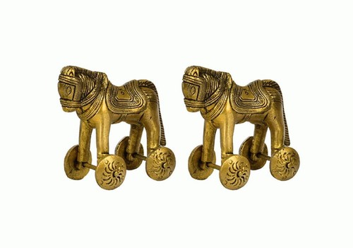 Statua ottone cavalli in - statua,