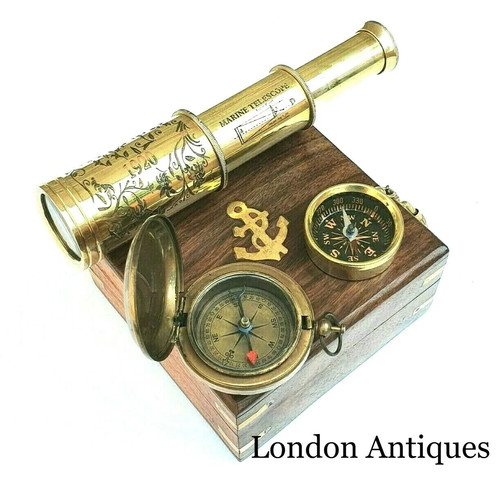Antica bussola vintage ottone - vintage,