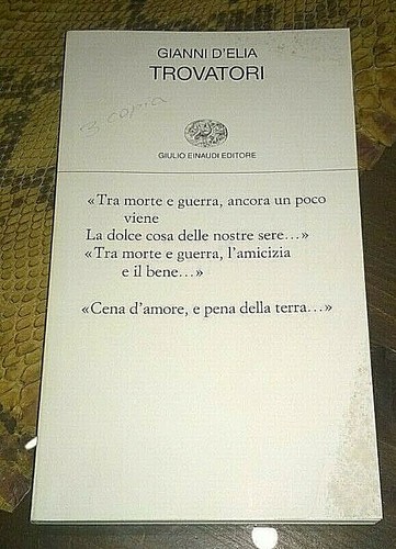 Libri/Riviste/Giornali"TROVATO
