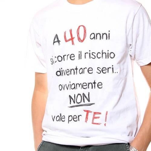 Shirt anni compleanno - anni,