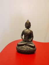 Antica statuetta orientale in bronzo raffigurante Buddha - XIX° secolo