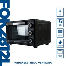 PYRAMIDEA Forno Elettrico Ventilato Capacità 28 Litri 1500W con Timer Colore Ner