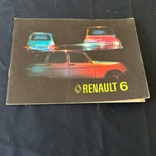 Libretto Uso e Manutenzione RENAULT 6 - Ed. Italiana