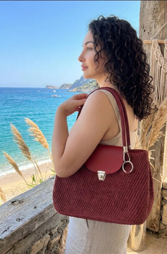 Borsa tracolla fatta mano - a,