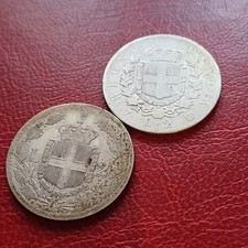 Monete In Argento Vittorio Emanuele II E Umberto I Ag 835 G 20 Lotto 2129