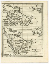 Antica mappa del Sud America