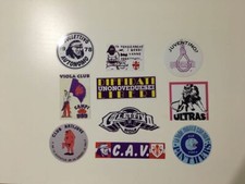 FIORENTINA 10 ADESIVI ULTRAS