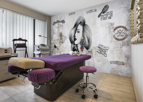 Carta parati barber shop - carta,