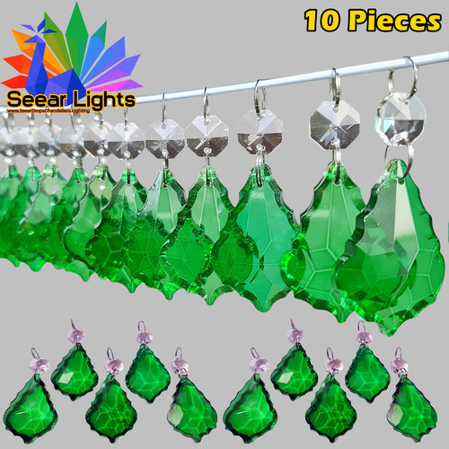 Lampadario foglie verde - 10,