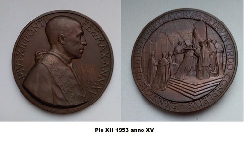 Pio xii medaglia - medaglia, in