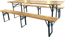 Set birreria tavolo 2 panche - tavolo, +