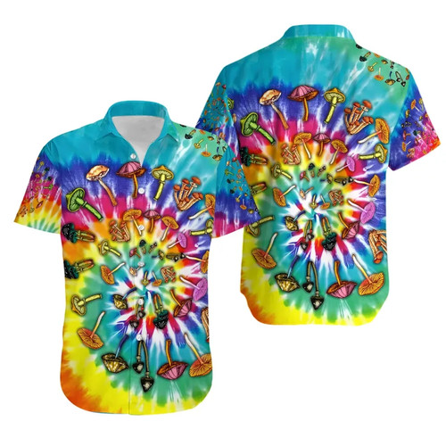 Camicia hawaiana tie dye fungo