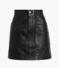 ?Minigonna Nera In Pelle Max Mara?Leather Black Miniskirt  Dry 48IT_46FR_44DE