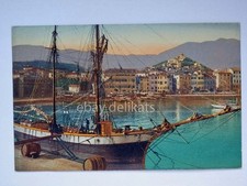 SAN REMO SANREMO il Porto barca vela veliero Imperia vecchia cartolina 8043