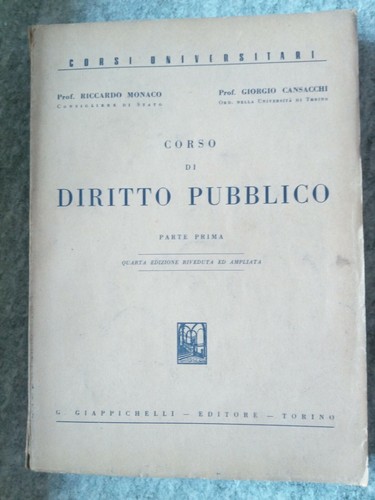 Corso diritto pubblico - corso, di