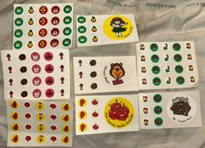 Lotto adesivi vintage anni 80