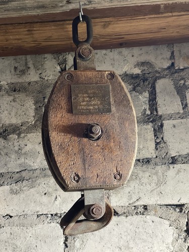 Puleggia marina vintage legno