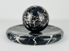 Vintage Scultura In Marmo Con Sfera Modernariato Design Space Age 1960