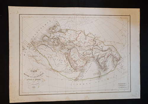 Antica mappa mondo tempo di - al,