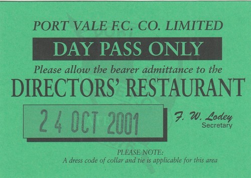 Biglietto port vale v - -,