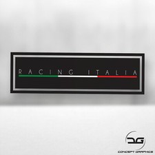 Adesivo Racing Italia Bandiera Italiana Auto Slap Funny Stance Race Euro Vinile Decalcomania