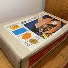 Romertopf 111 West Germany Argilla Terra Cotta Arrosto Pentola - NUOVISSIMA NoS