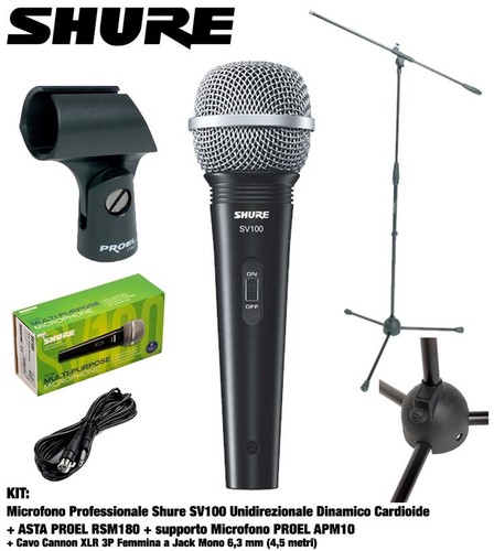 Kit shure sv100 microfono - shure,