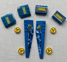 Lego originale selezione di pezzi decorati dal set Earth Defense HQ 7066