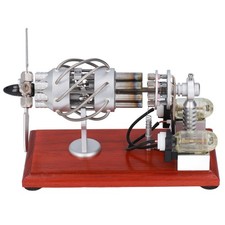 Motore Stirling modello generatore caldo 16 cilindri disco oscillante educativo