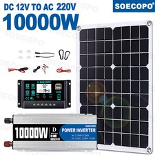 Generatore Solare Inverter di Potenza 10000W 110V Con Pannello Solare 500W Casa Completo