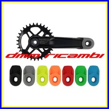 Coppia protezioni pedivelle pedali guarnitura bici MTB DBC universali Grigio