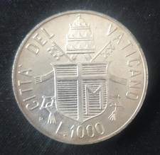 1000 lire vaticano 1984 - 1984, papa