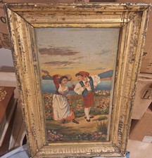 Dipinto Antico Eseguito Ad