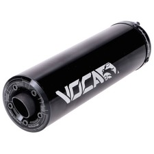 Silenziatore Voca Racing nero 20 cm per ciclomotori cambio 50-90 cc Rear black