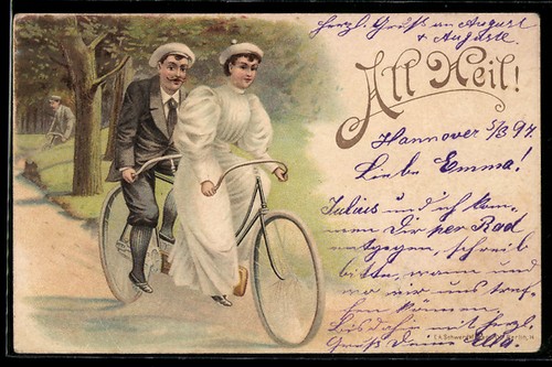 Litografia ciclista - litografia,