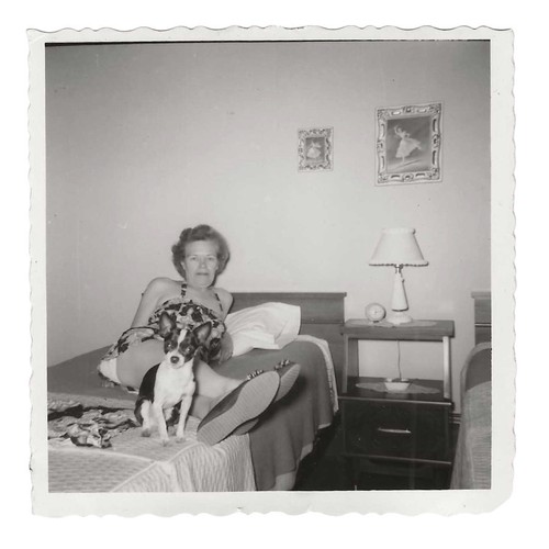 Foto istantanea vintage donna