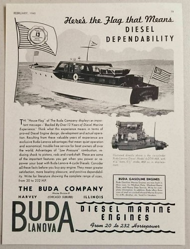 Pubblicità stampa 1940 motori
