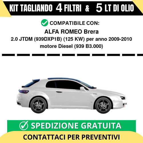 Tagliando per alfa romeo brera - alfa,