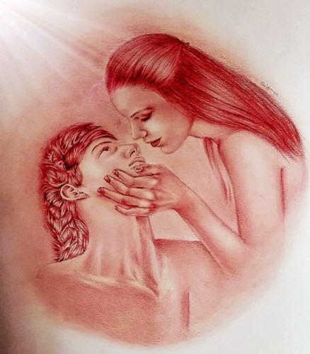 Disegno sanguigna sfumature - disegno,