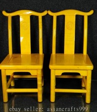 Coppia poltrone palazzo dinastia intaglio legno seta antico cinese raro 24,4"