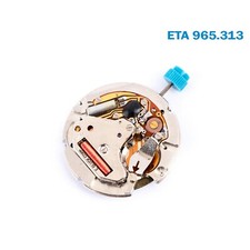 Movimento orologio svizzero ETA 965.313, disco data bianco su 3, 3 lancette, ...