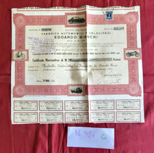 N°16386 C  / action : FABBRICA AUTOMOBILI E VELOCIPEDI  EDOARDO BIANCHI  1955